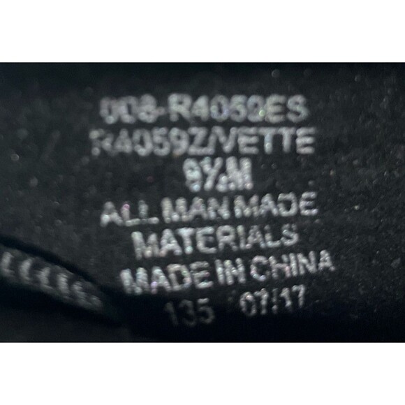 RIALTO VETTE Black Croc Embossed Mules Clogs Size 9.5M Slip-On Comfort Heel - Picture 11 of 11